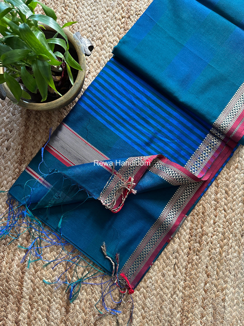 Maheshwari Shaded Plain Saree