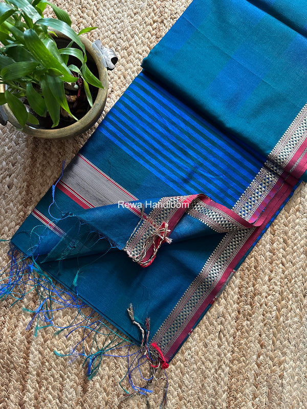 Maheshwari Shaded Plain Saree