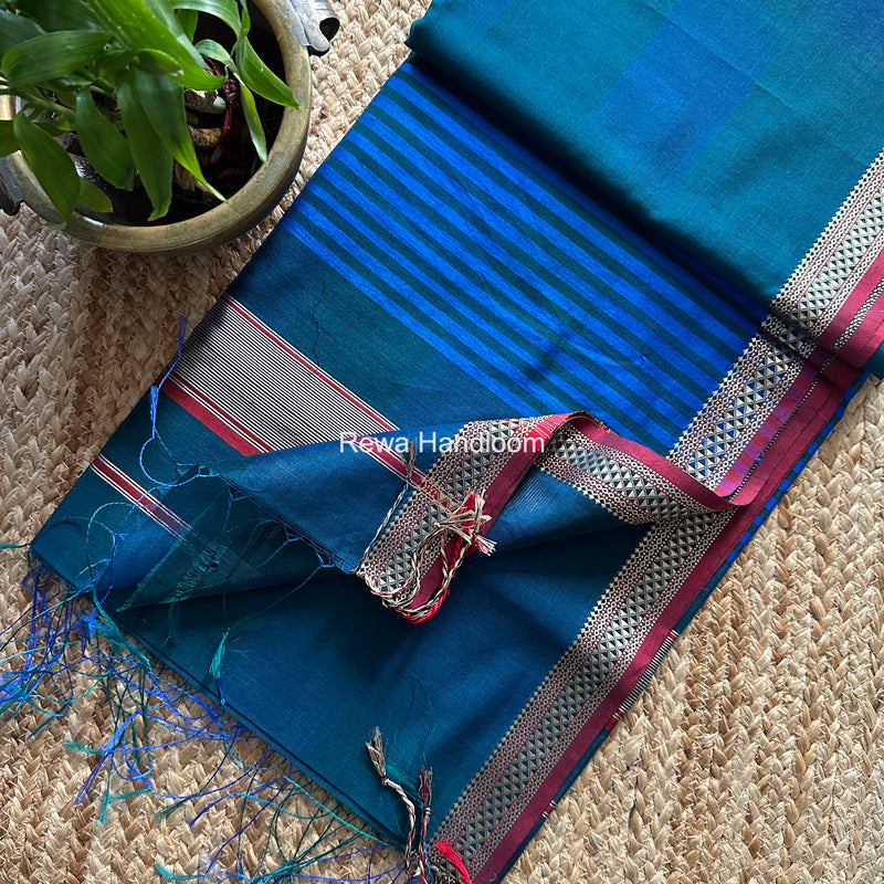 Maheshwari Shaded Plain Saree