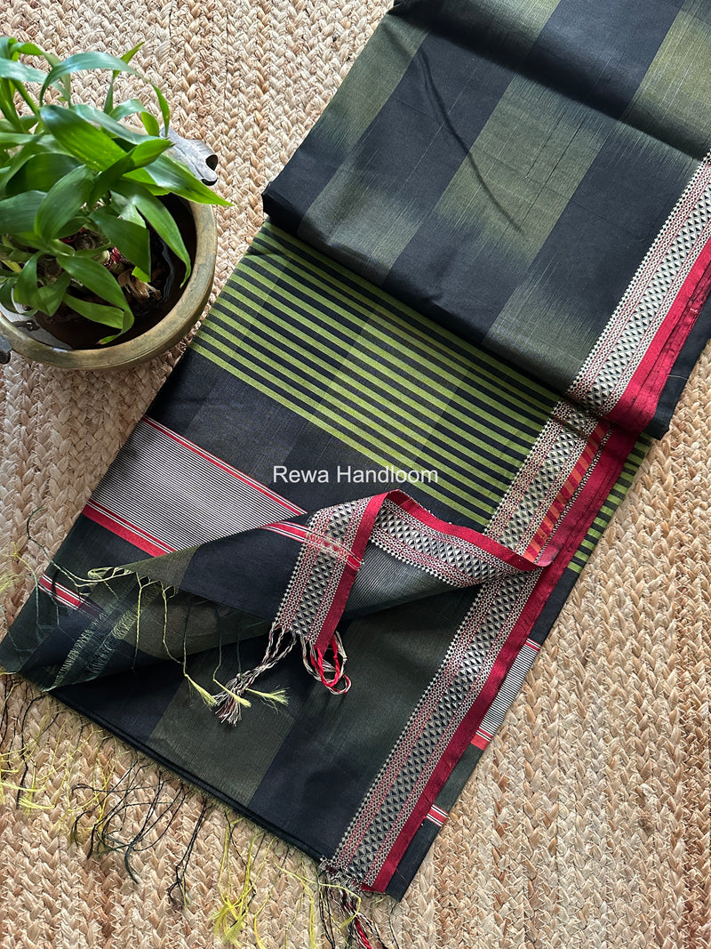 Maheshwari Shaded Plain Saree