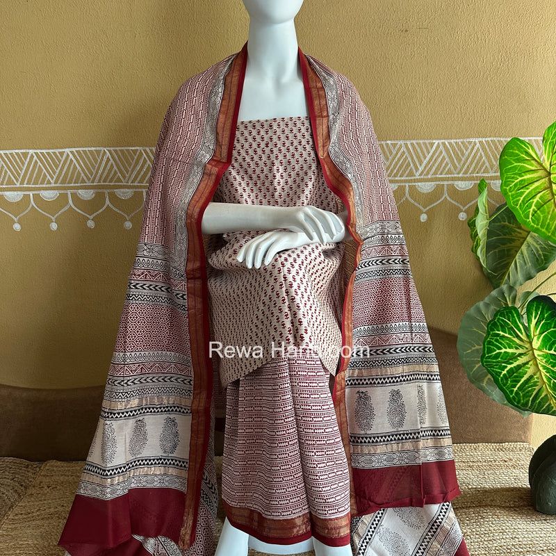 Maheshwari Bagh Print Suit