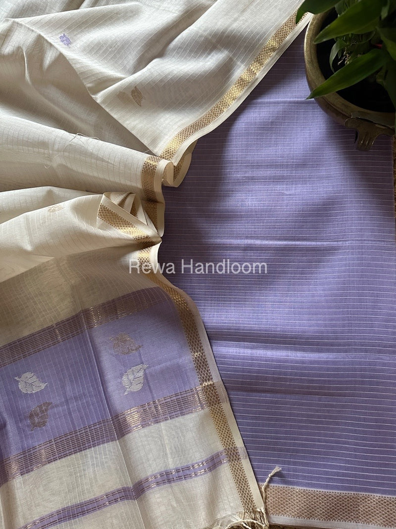 Maheshwari Patti Butti Top-Dupatta Set 