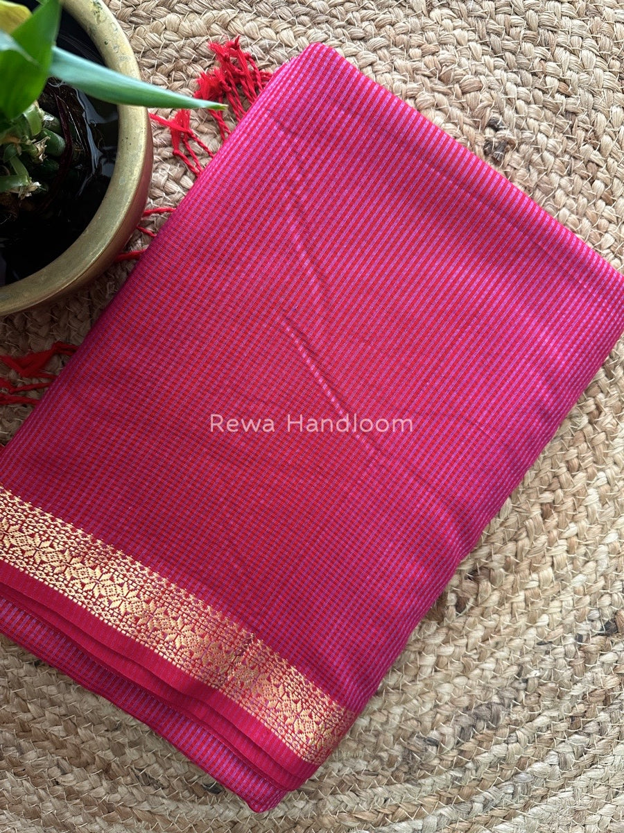 Maheshwari Garbha Reshami Silk Saree