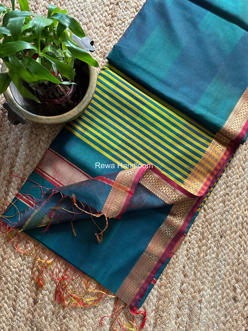 Maheshwari Shaded Plain Saree