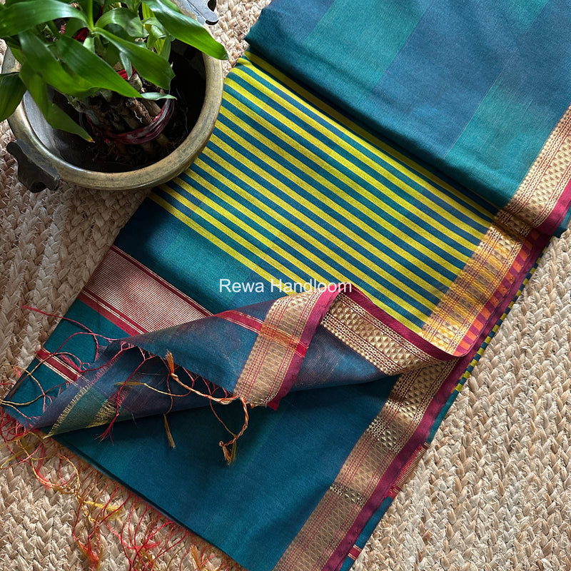 Maheshwari Shaded Plain Saree
