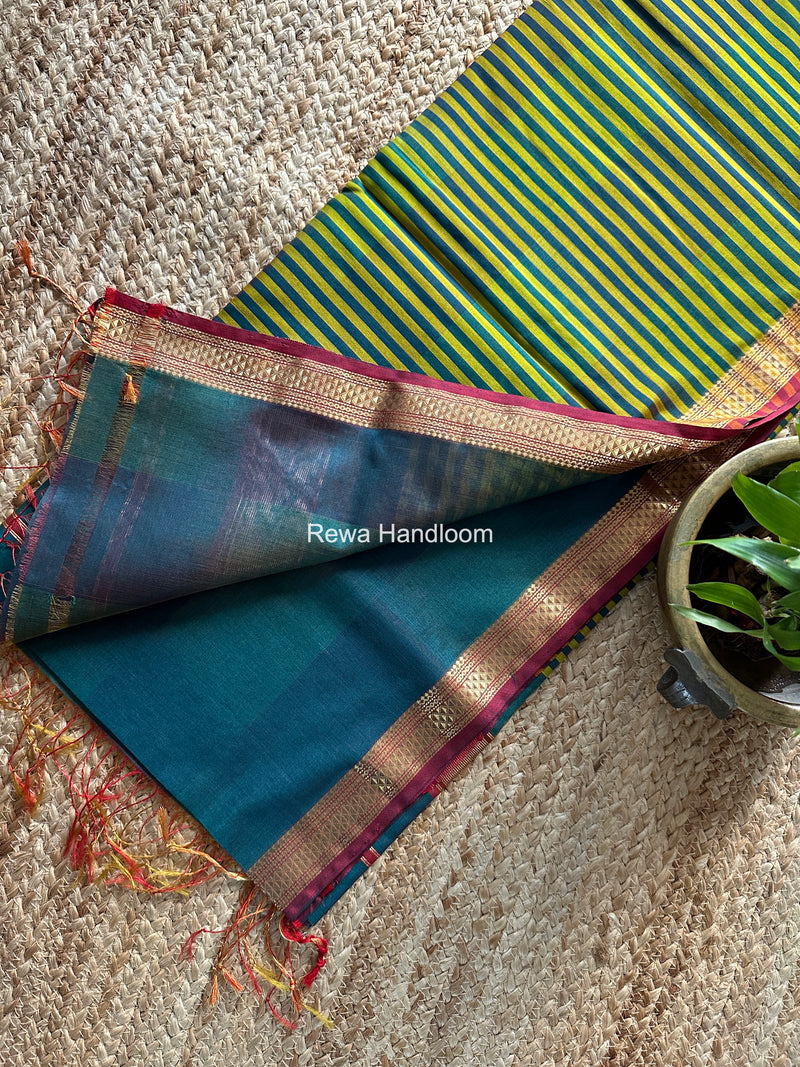 Maheshwari Morpankhi Shaded Plain Saree ZSP04