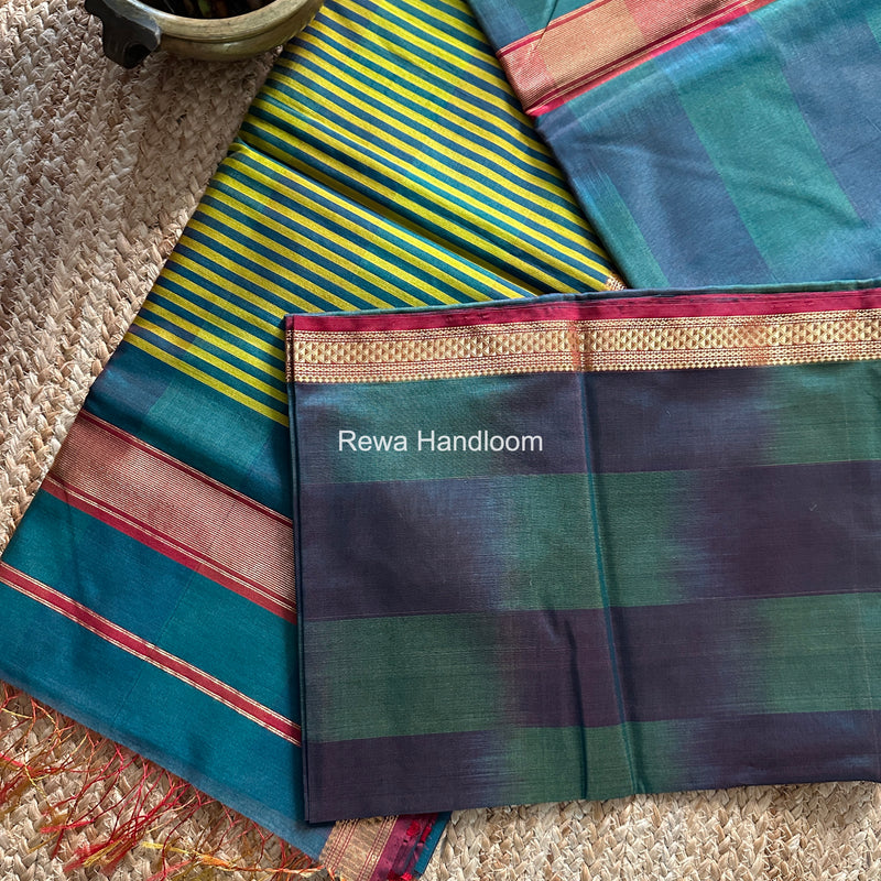 Maheshwari Morpankhi Shaded Plain Saree ZSP04