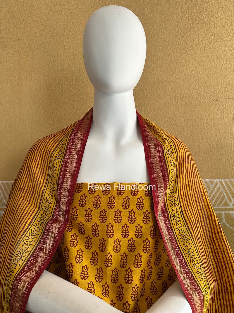 Maheshwari Yellow Bagh Print Suit BSP0203
