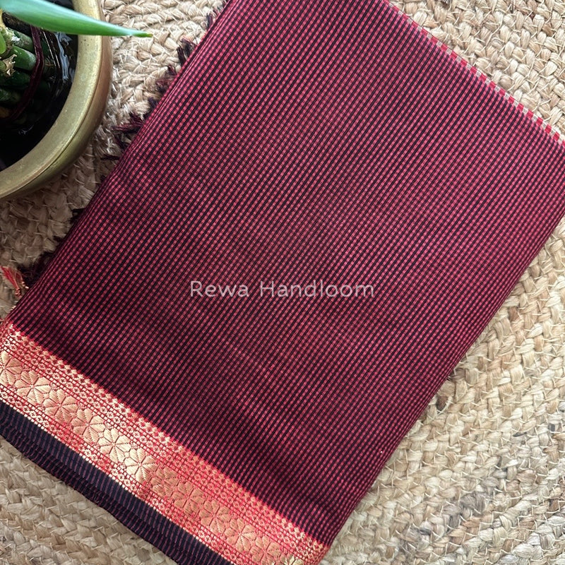 Maheshwari Garbha Reshami Silk Saree