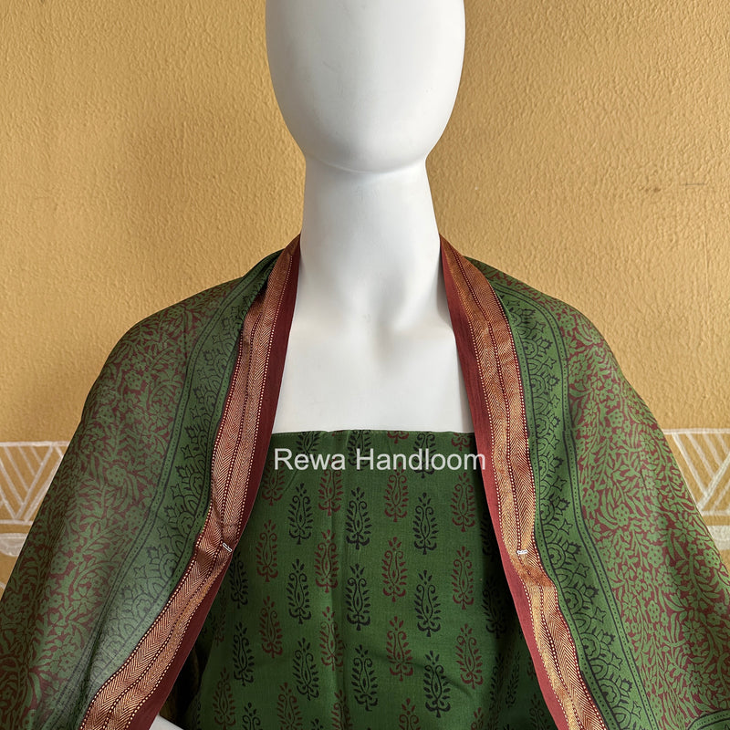 Maheshwari Green Bagh Print Suit BSP0204