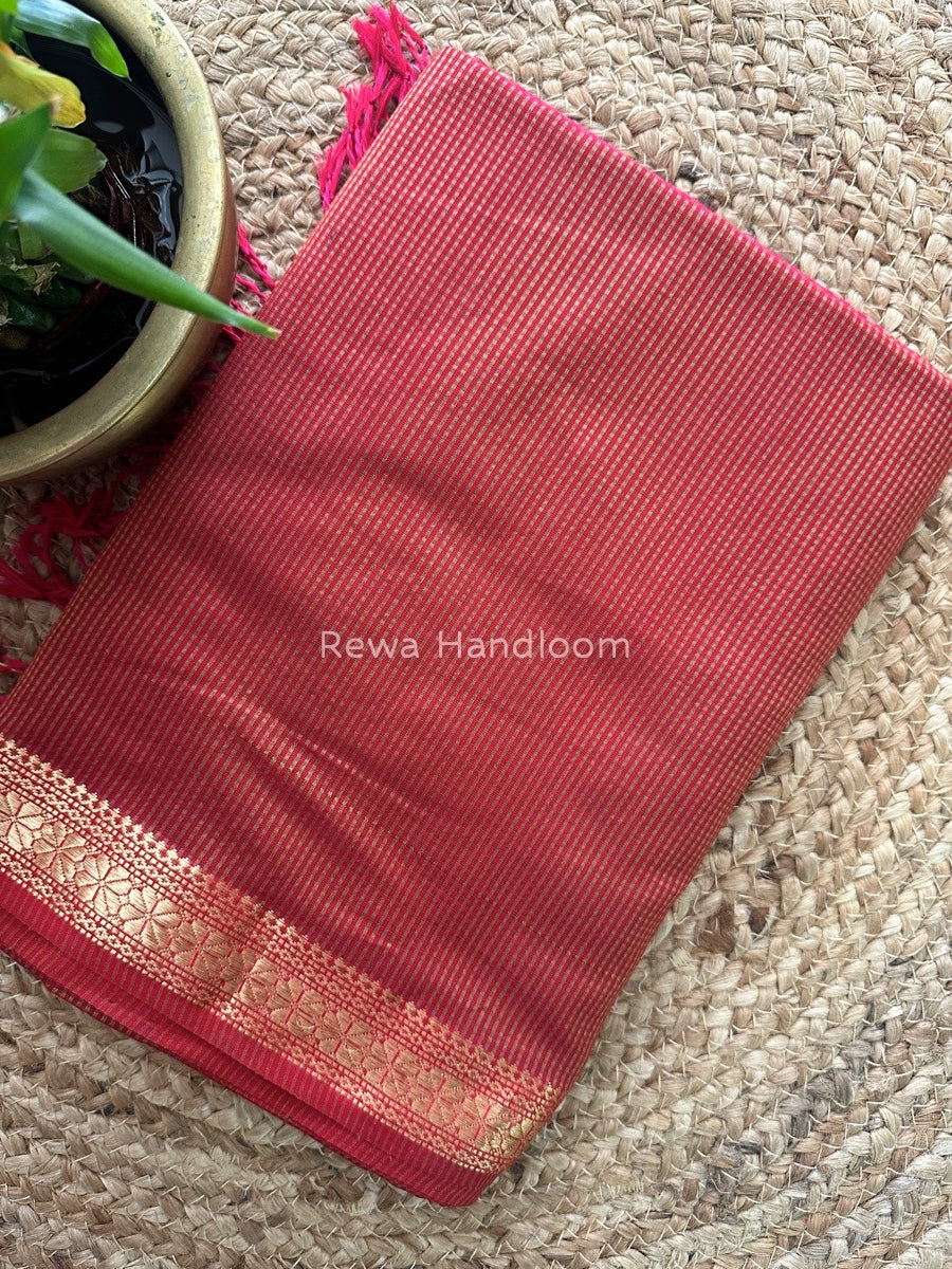 Maheshwari Garbha Reshami Silk Saree