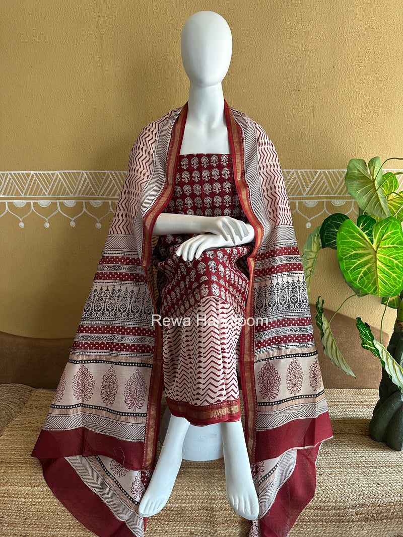 Maheshwari Bagh Print Suit