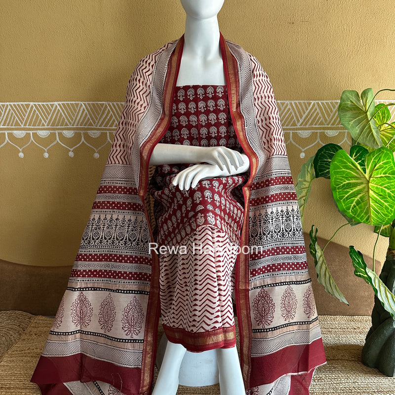 Maheshwari Bagh Print Suit
