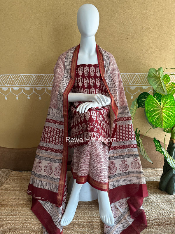 Maheshwari Bagh Print Suit