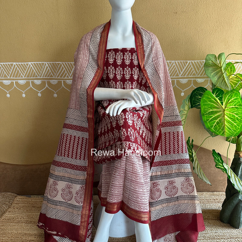 Maheshwari Bagh Print Suit