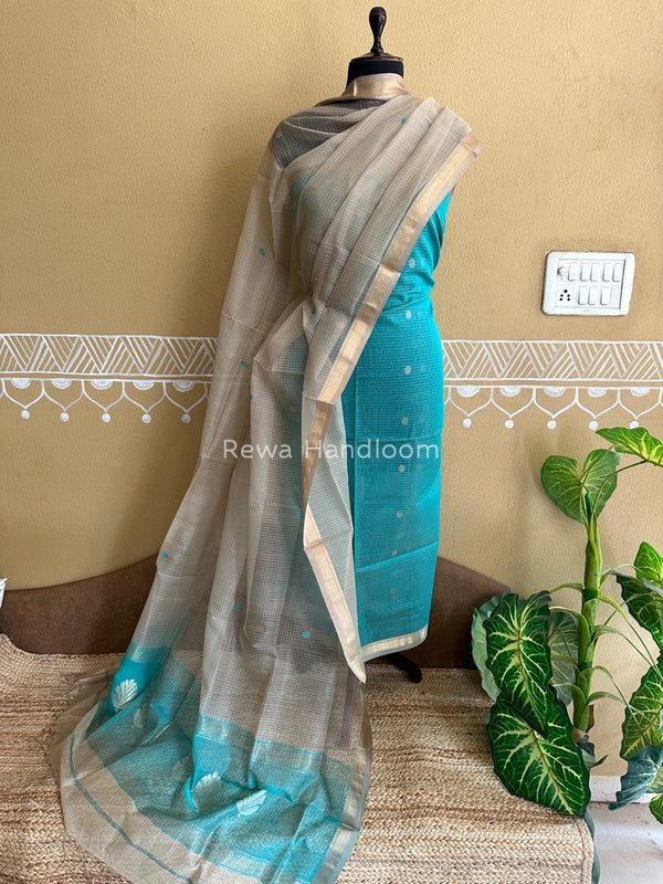Maheshwari Katan Motifs Top Dupatta Sets