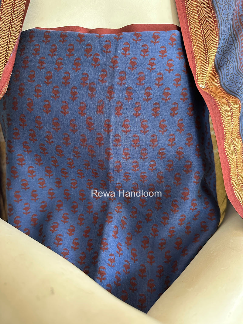 Maheshwari Blue Bagh Print Suit BSP0201