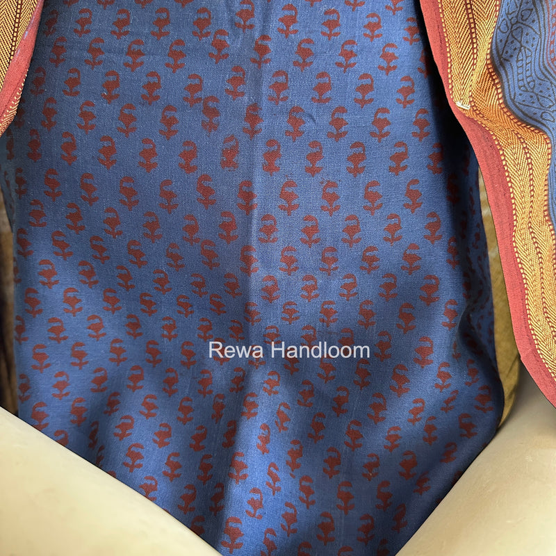 Maheshwari Blue Bagh Print Suit BSP0201