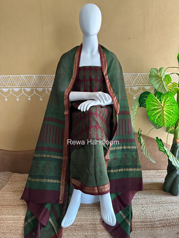 Maheshwari Bagh Print Suit