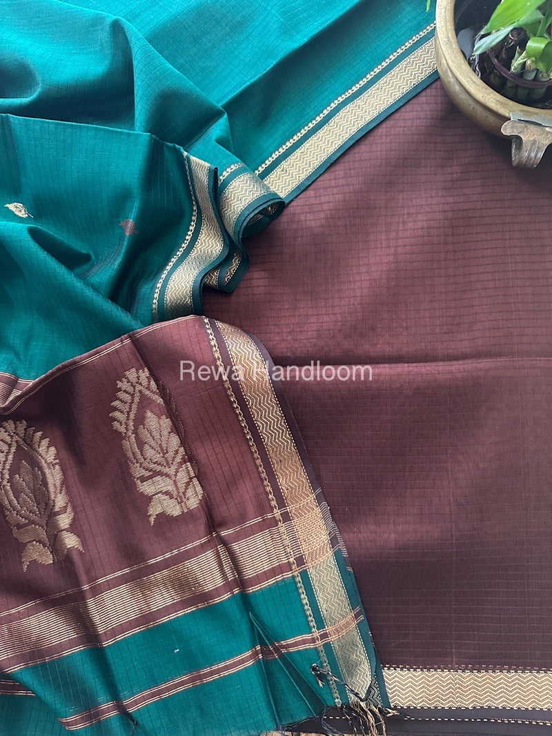 Maheshwari Motifs Top-Dupatta Set