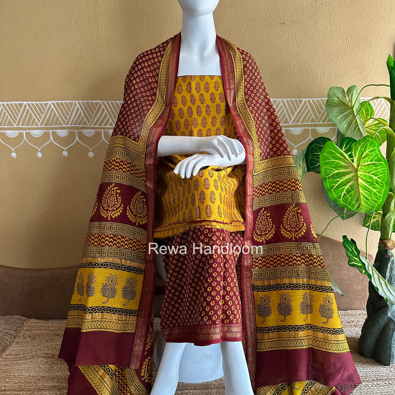 Maheshwari Bagh Print Suit