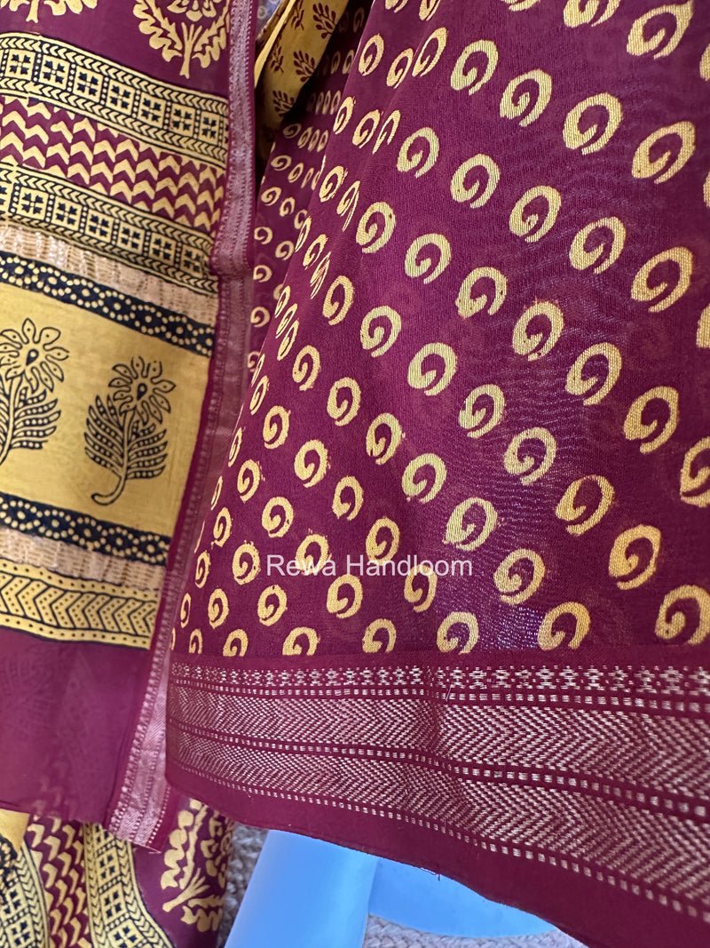 Maheshwari Bagh Print Suit