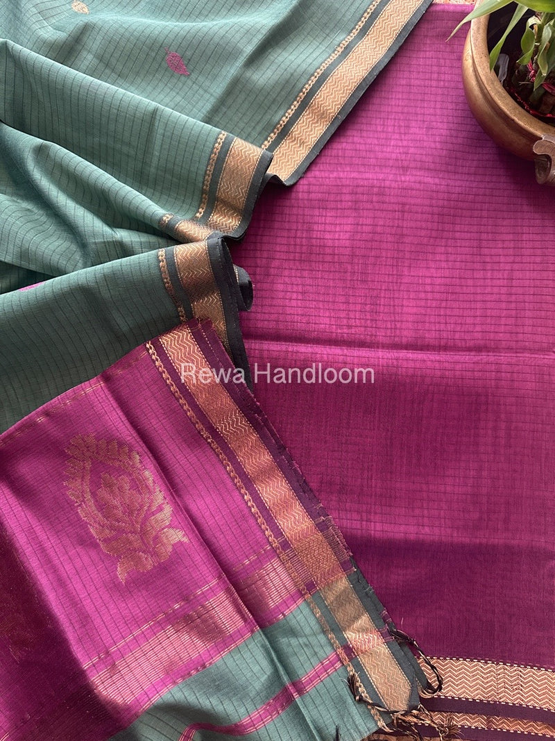Maheshwari Motifs Top-Dupatta Set