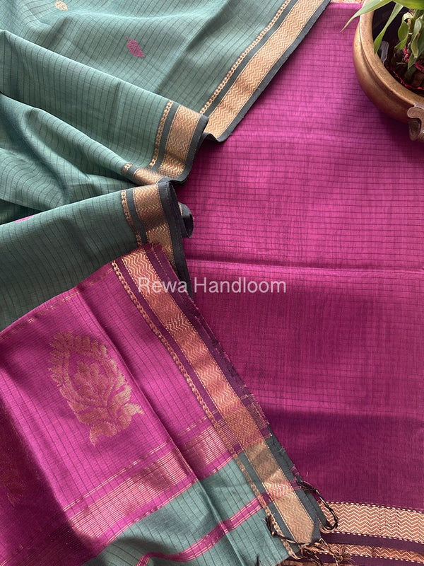 Maheshwari Motifs Top-Dupatta Set