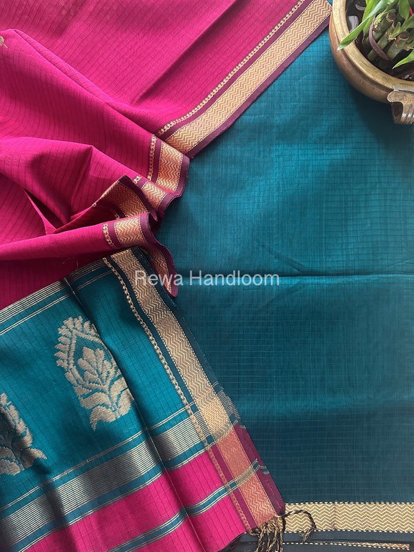 Maheshwari Motifs Top-Dupatta Set