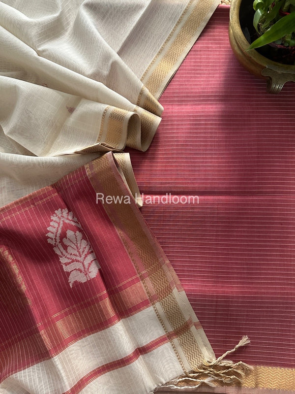 Maheshwari Motifs Top-Dupatta Set