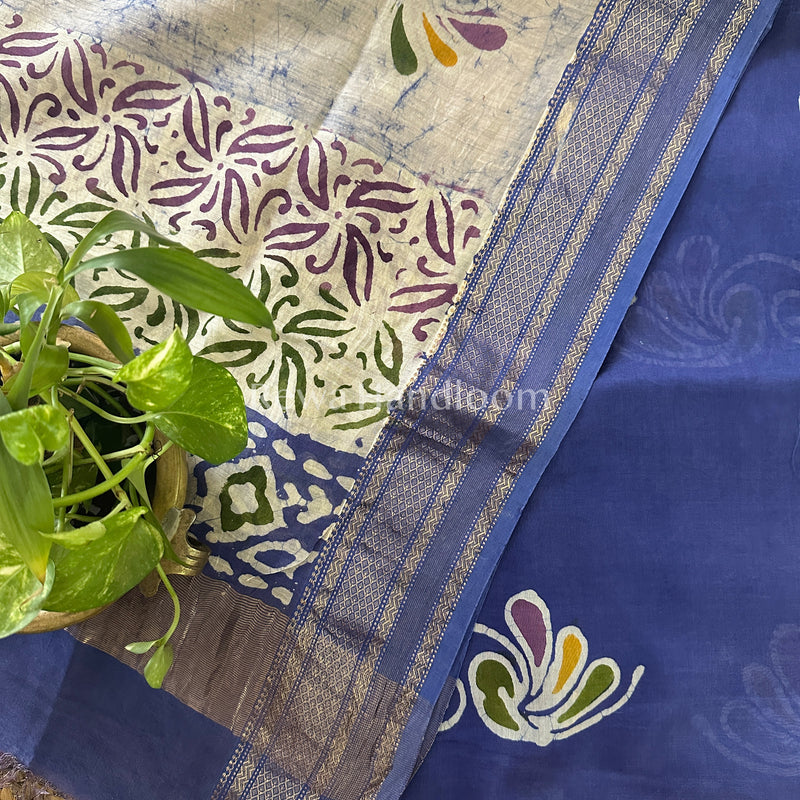 Maheshwari Batik Printed Dress Material