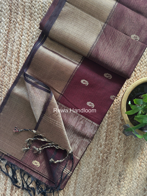 Maheshwari Tissue Butti Saree