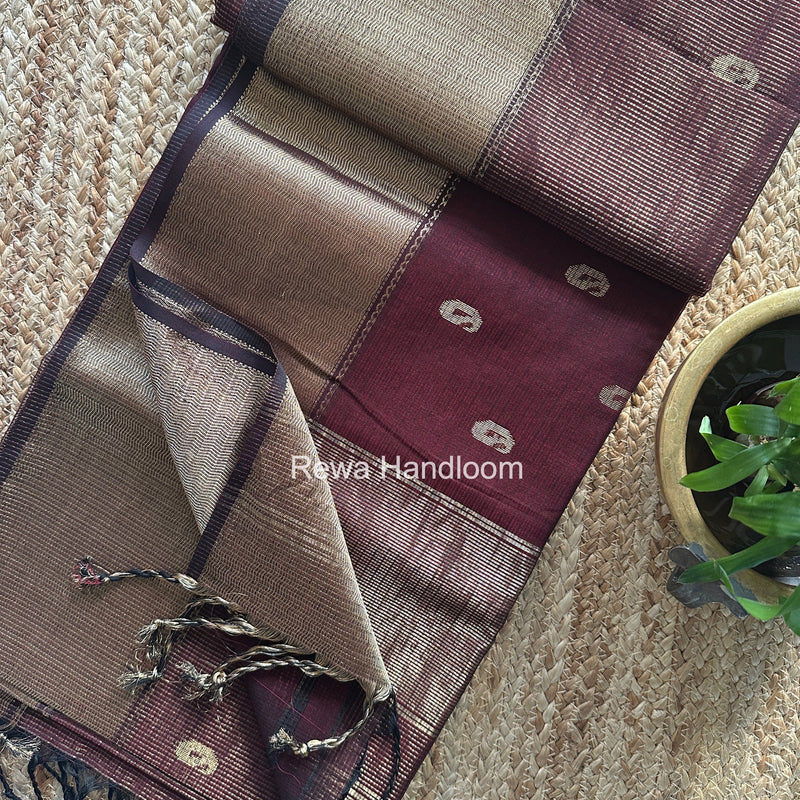 Maheshwari Tissue Butti Saree