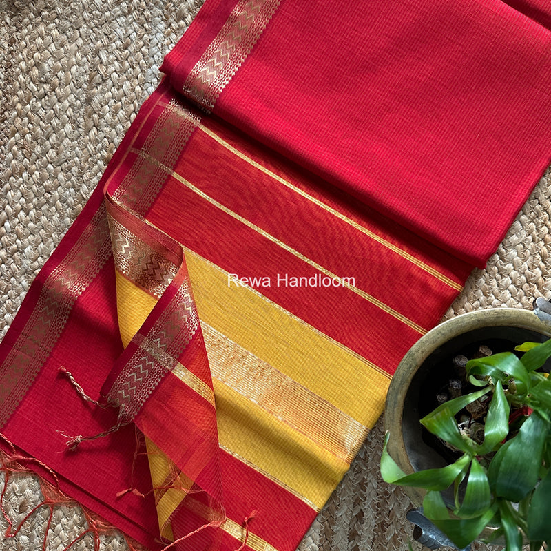 Maheshwari Rasta Lehar Saree