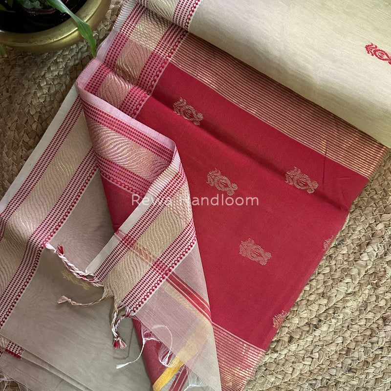 Maheshwari Zari Butti Saree