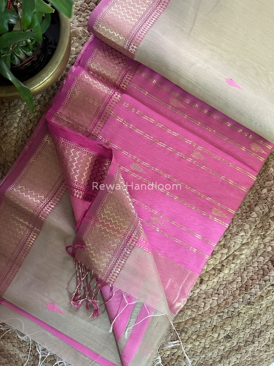 Maheshwari Zari Butti Saree