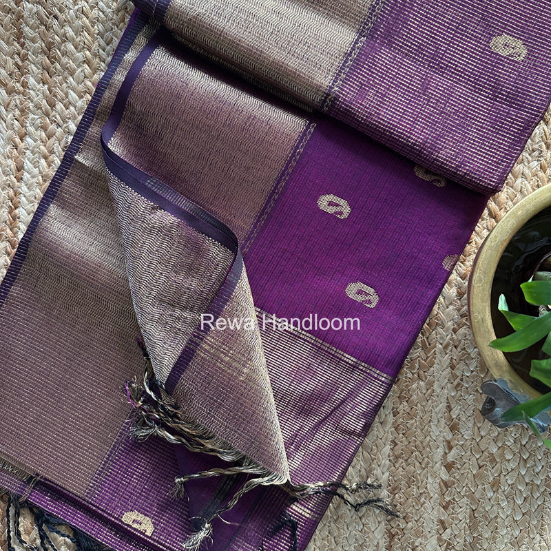Maheshwari Tissue Butti Saree