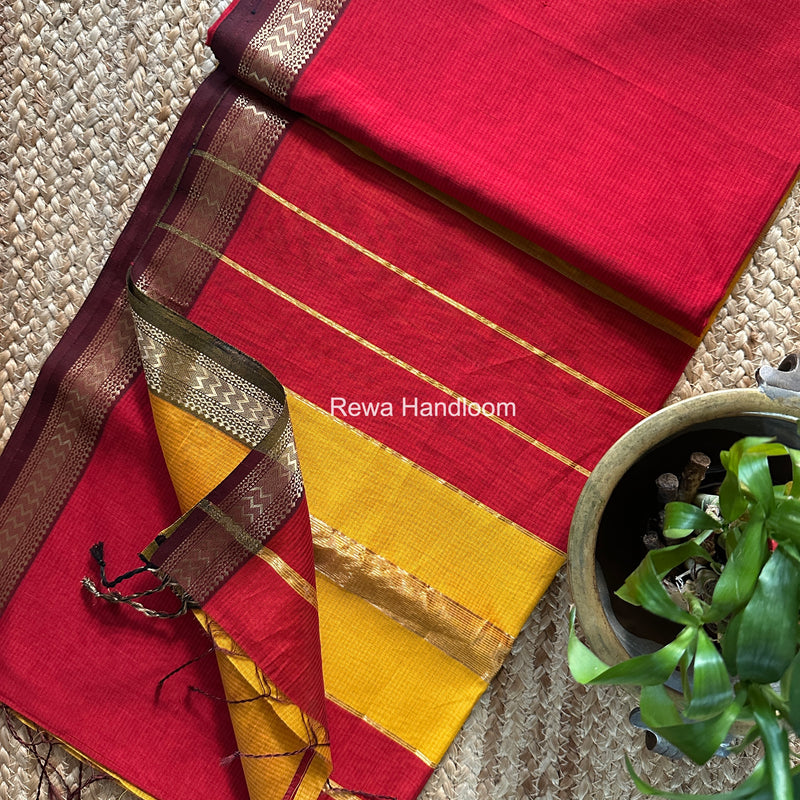 Maheshwari Rasta Lehar Saree