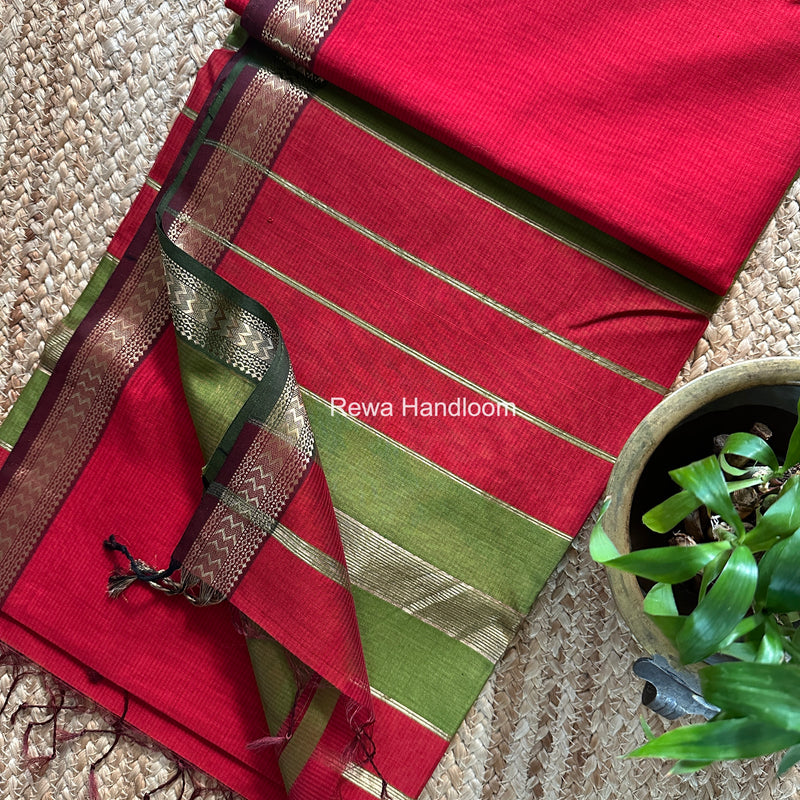 Maheshwari Rasta Lehar Saree