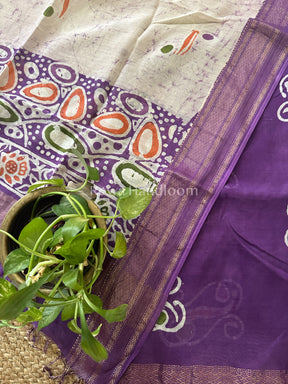 Maheshwari Batik Printed Dress Material