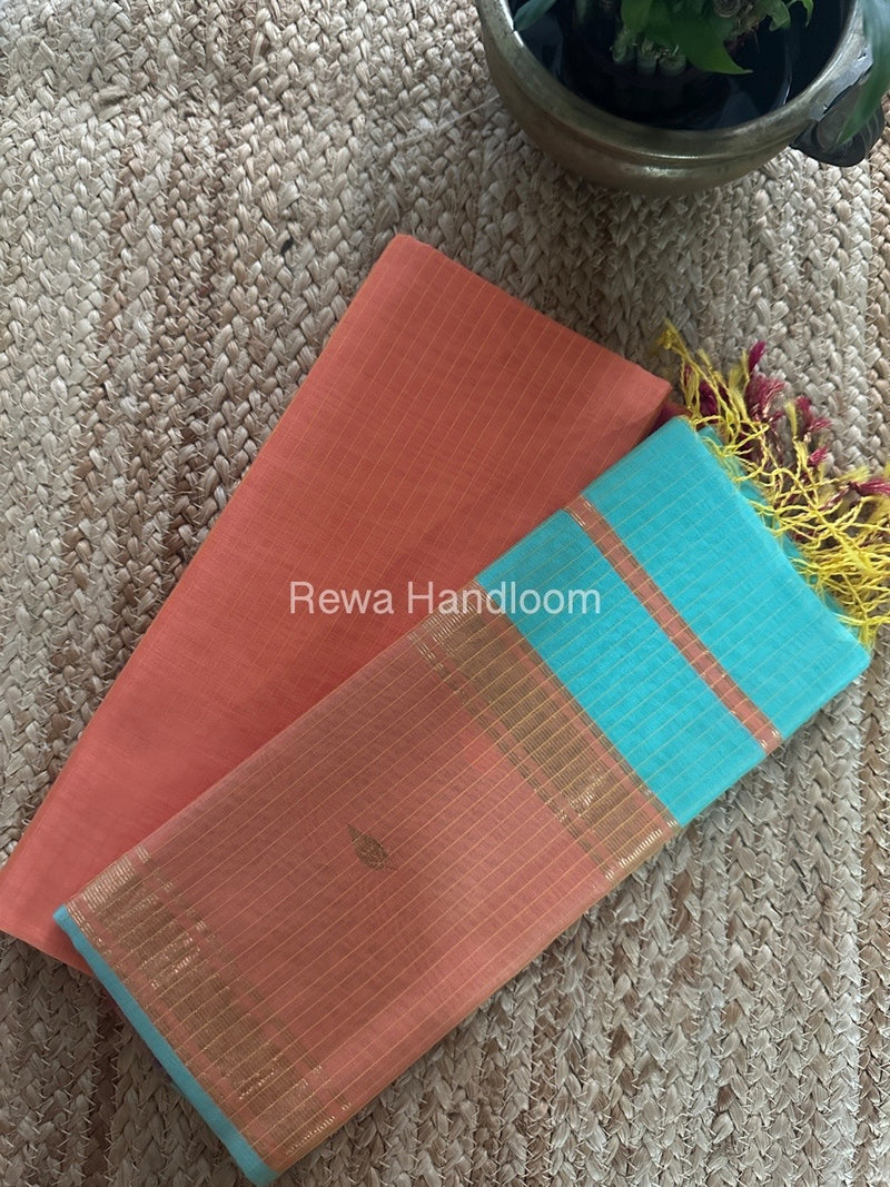 Maheshwari Top-Dupatta Set