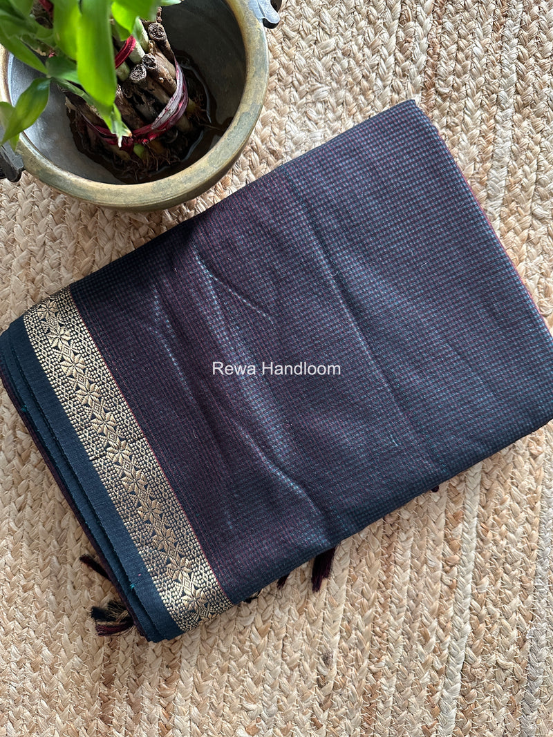Maheshwari Green Garbha Reshami Silk Saree GS208