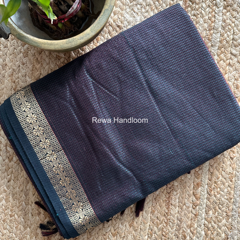 Maheshwari Green Garbha Reshami Silk Saree GS208