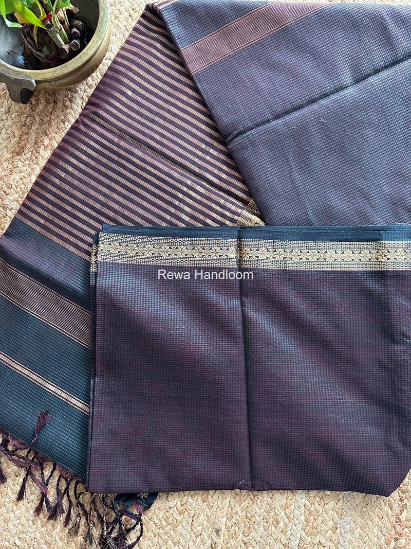 Maheshwari Green Garbha Reshami Silk Saree GS208