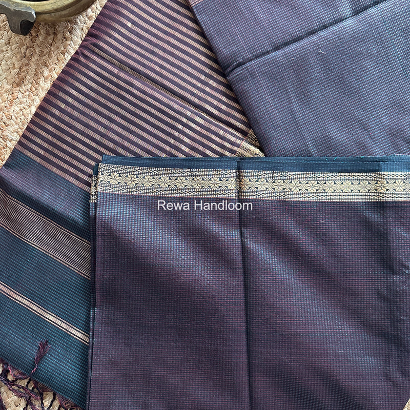 Maheshwari Green Garbha Reshami Silk Saree GS208