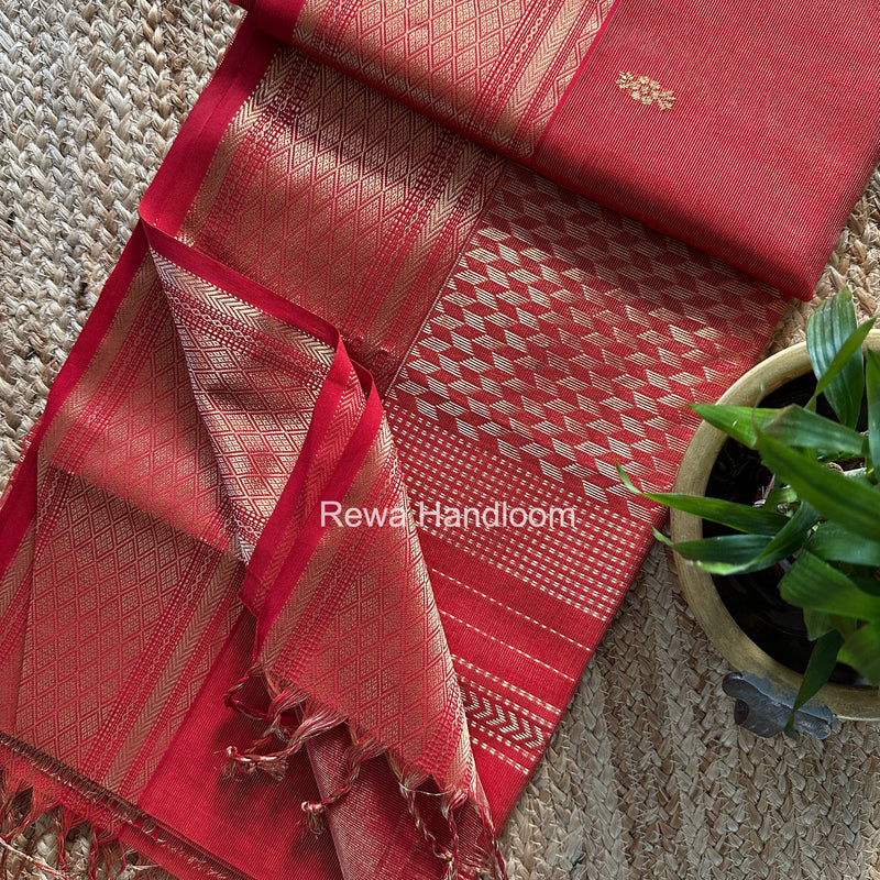 Maheshwari Tissue Rich Pallu Saree