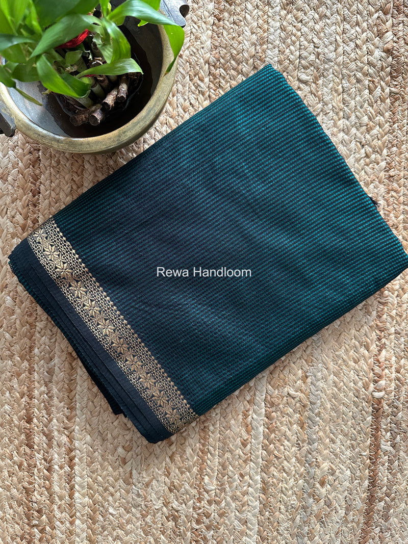 Maheshwari Green Garbha Reshami Silk Saree GS336