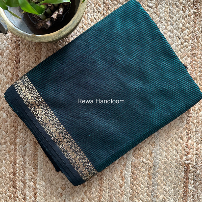 Maheshwari Green Garbha Reshami Silk Saree GS336