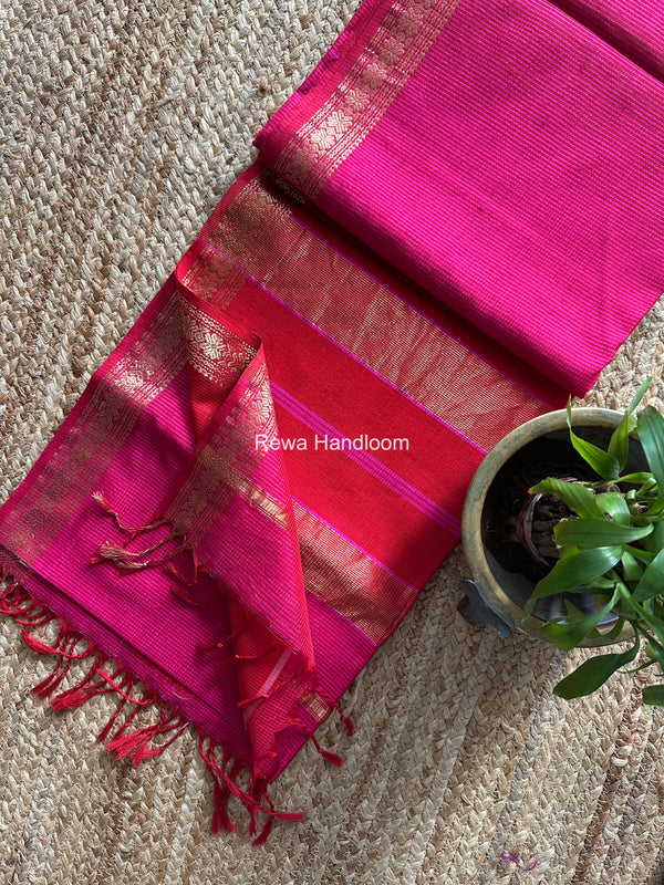 Maheshwari Garbha Reshami Silk Saree