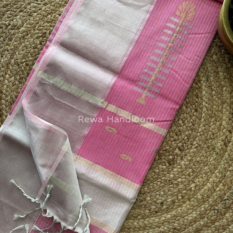 Maheshwari Silver Buta-Buti Saree  